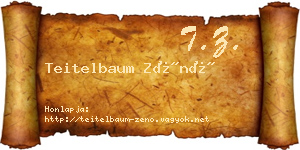 Teitelbaum Zénó névjegykártya